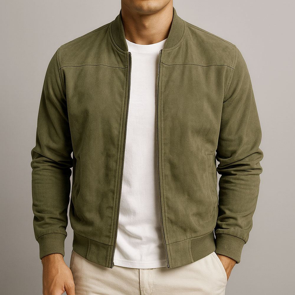 Enzo – Veste Classique en Suède Urbain