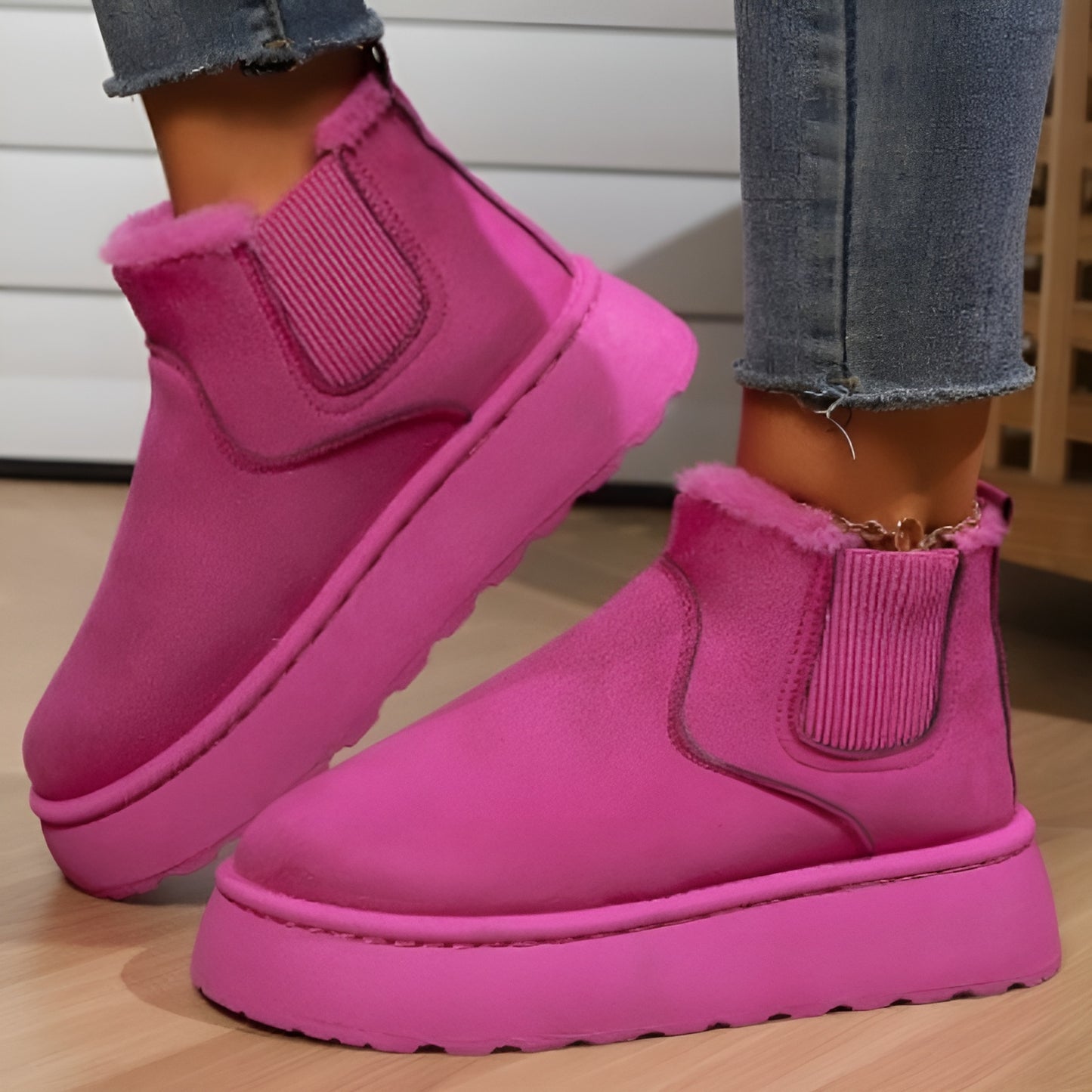 Juliette – Bottes décontractées en peluche