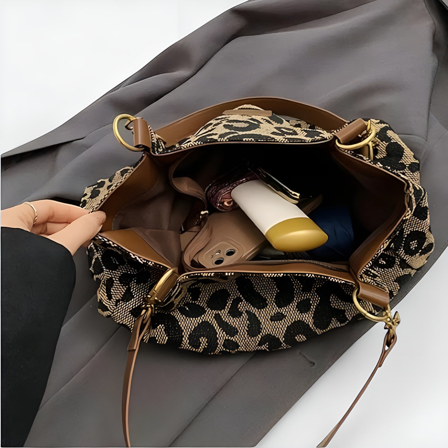 Maëlle™ – Sac Féminin à Imprimé Léopard