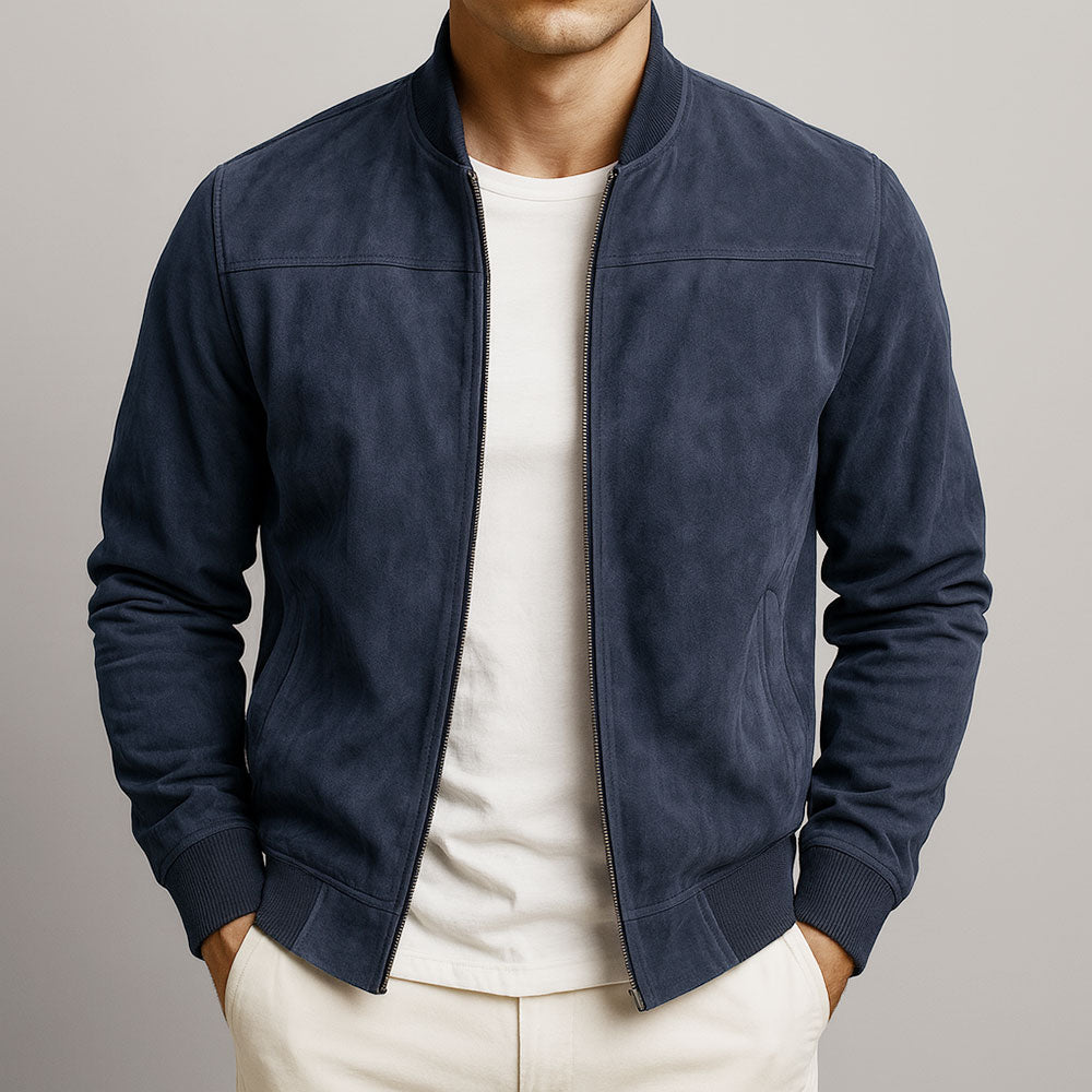 Enzo – Veste Classique en Suède Urbain