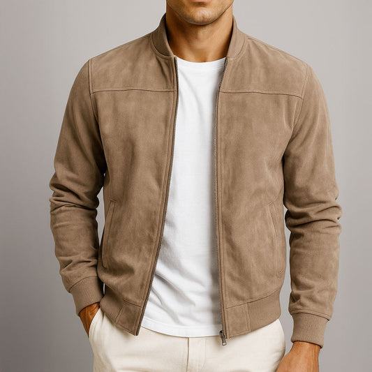Enzo – Veste Classique en Suède Urbain