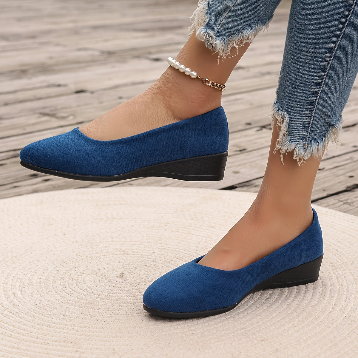 Éliane™ – Ballerines compensées confortables