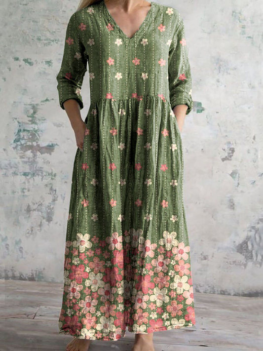 Rosaline™ – Robe Classique Fleurie Vintage 8