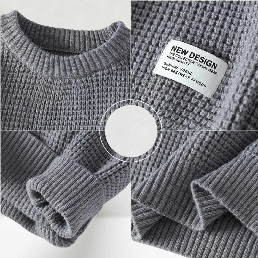 Marceau™ - Pull Col Rond en Maille Douce