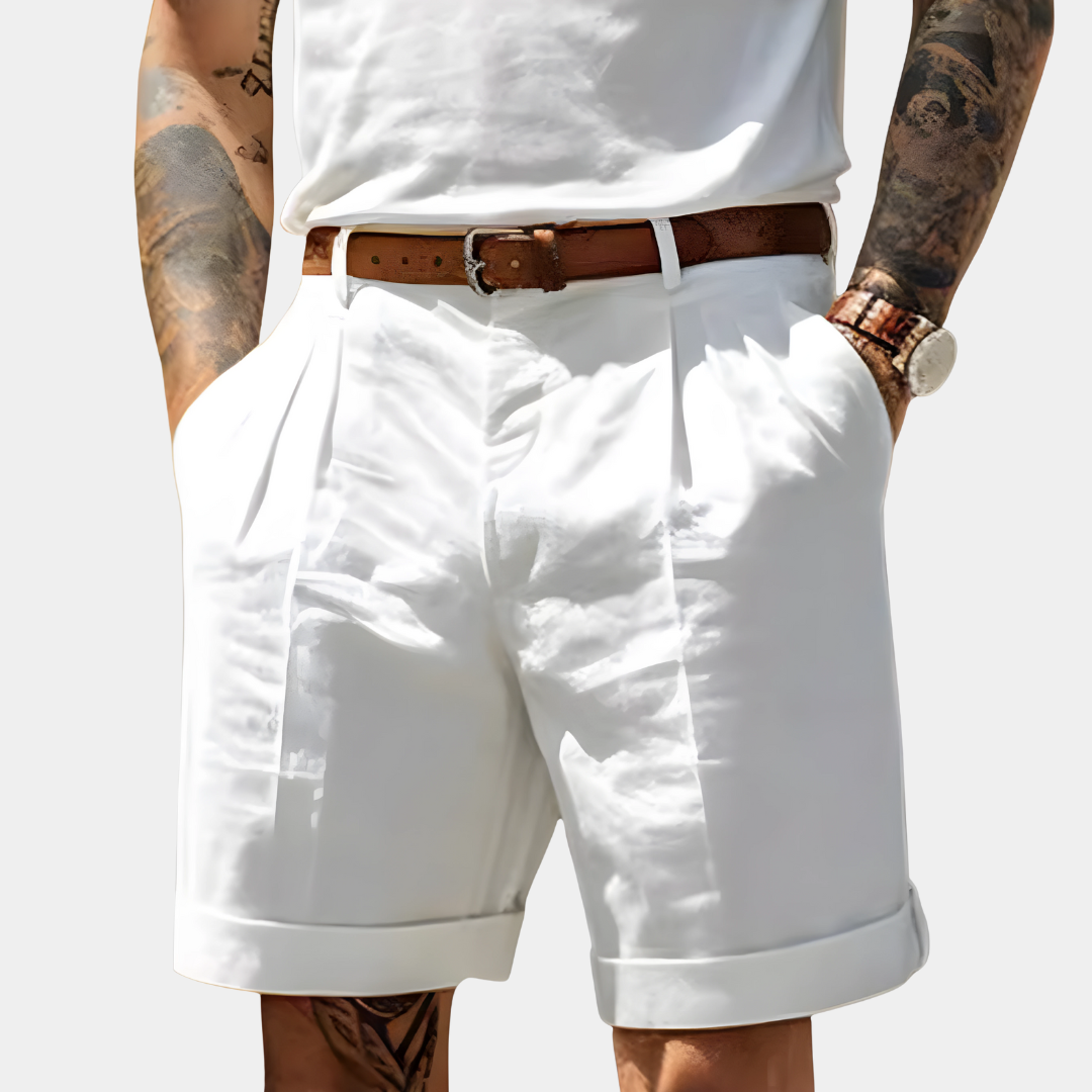 Laurent™ – Bermuda Raffiné en Coton Aéré