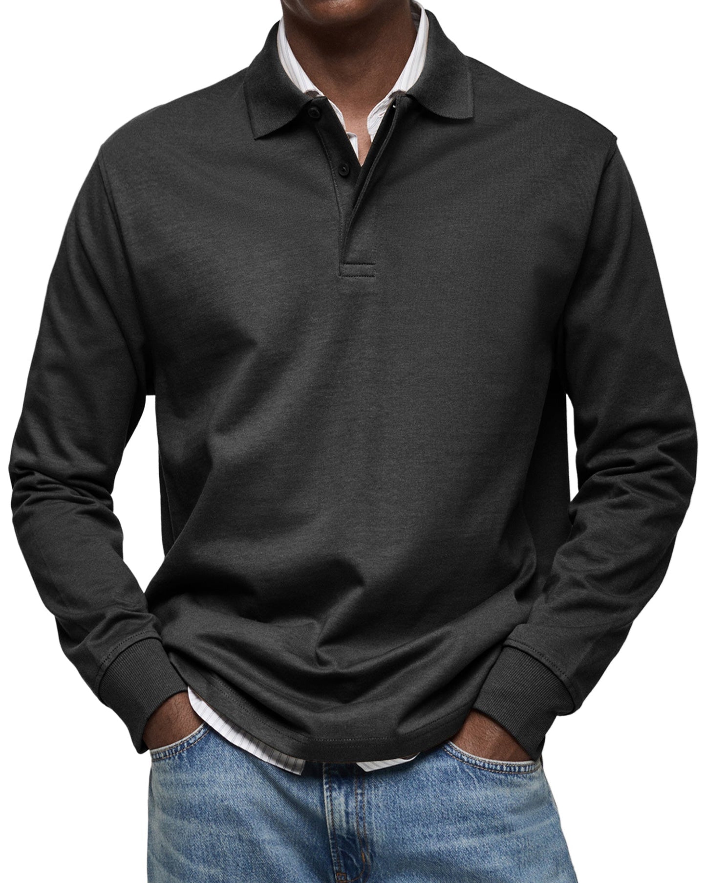 Elivo-Paris | Polo de luxe à manches longues