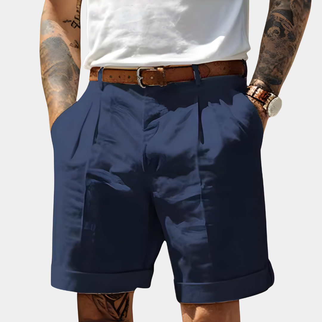 Laurent™ – Bermuda Raffiné en Coton Aéré