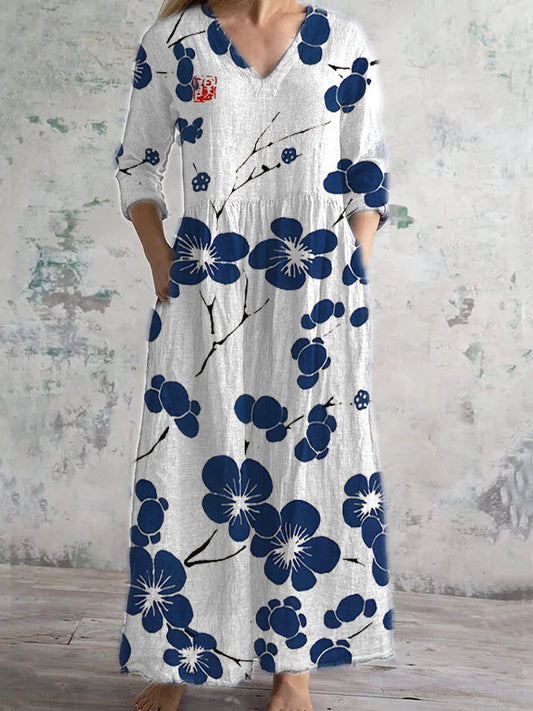Rosaline™ – Robe Classique Fleurie Vintage 14