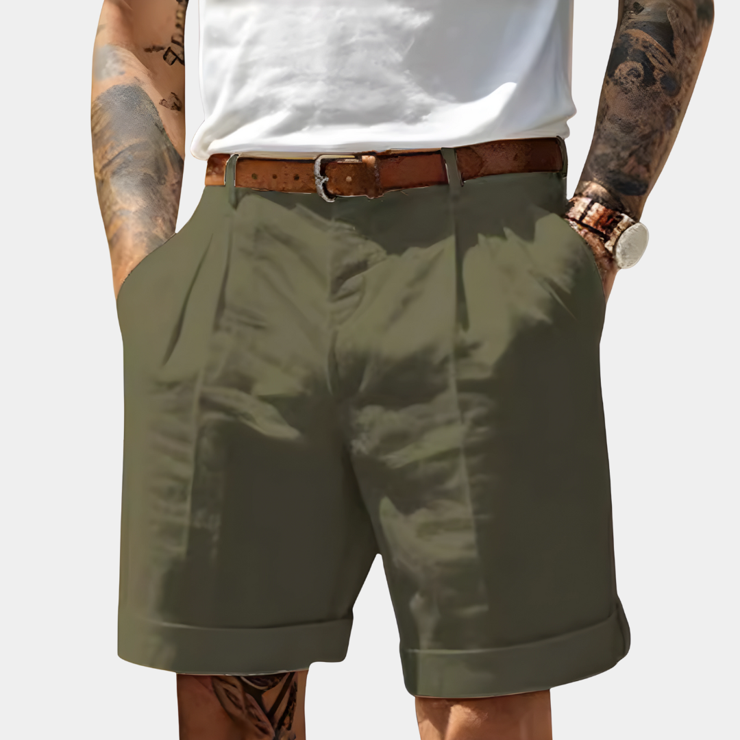 Laurent™ – Bermuda Raffiné en Coton Aéré