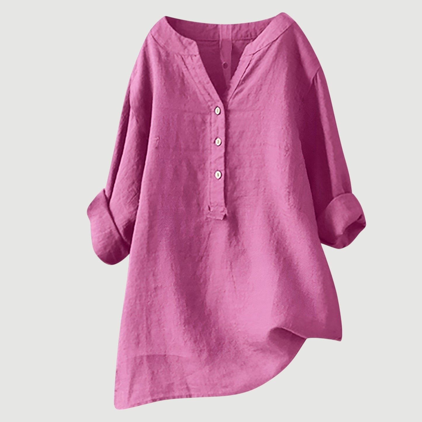 Colette™ - Élégante blouse légère en lin à boutons