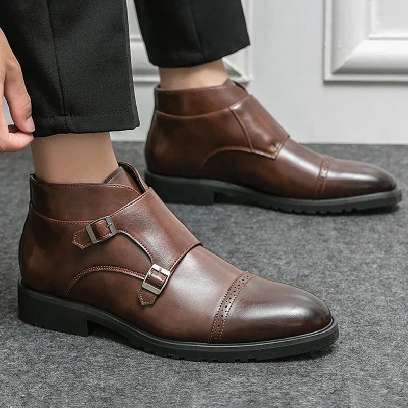 Henri™ - Double Monk en Similicuir 7