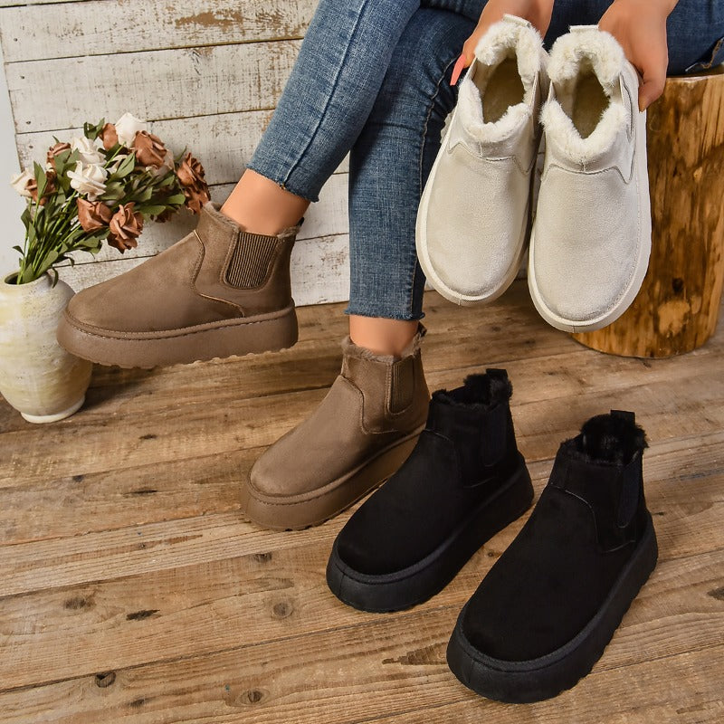 Juliette – Bottes décontractées en peluche