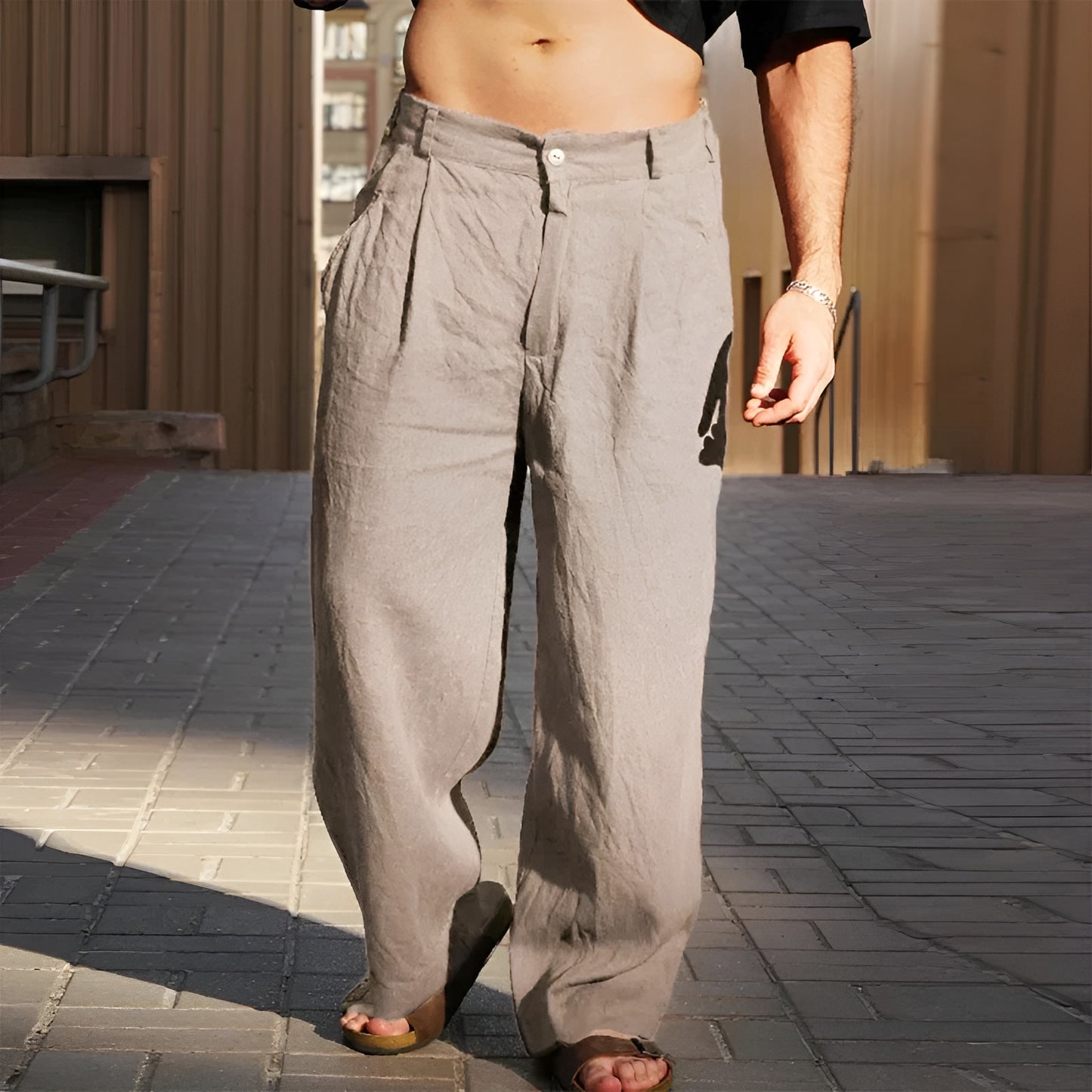 Julien™ – Pantalon Large en Lin