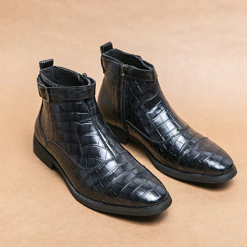 Henri™ - Bottines à Boucle en Cuir Synthétique 6