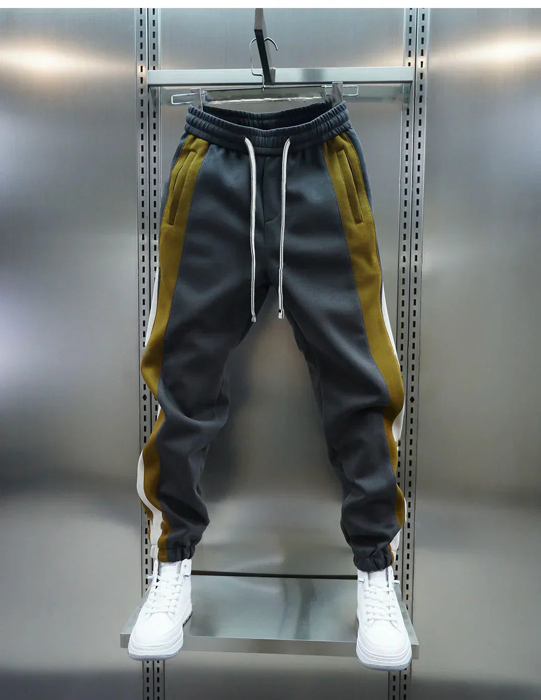Olivier™ - Pantalon ajusté à rayures opposées