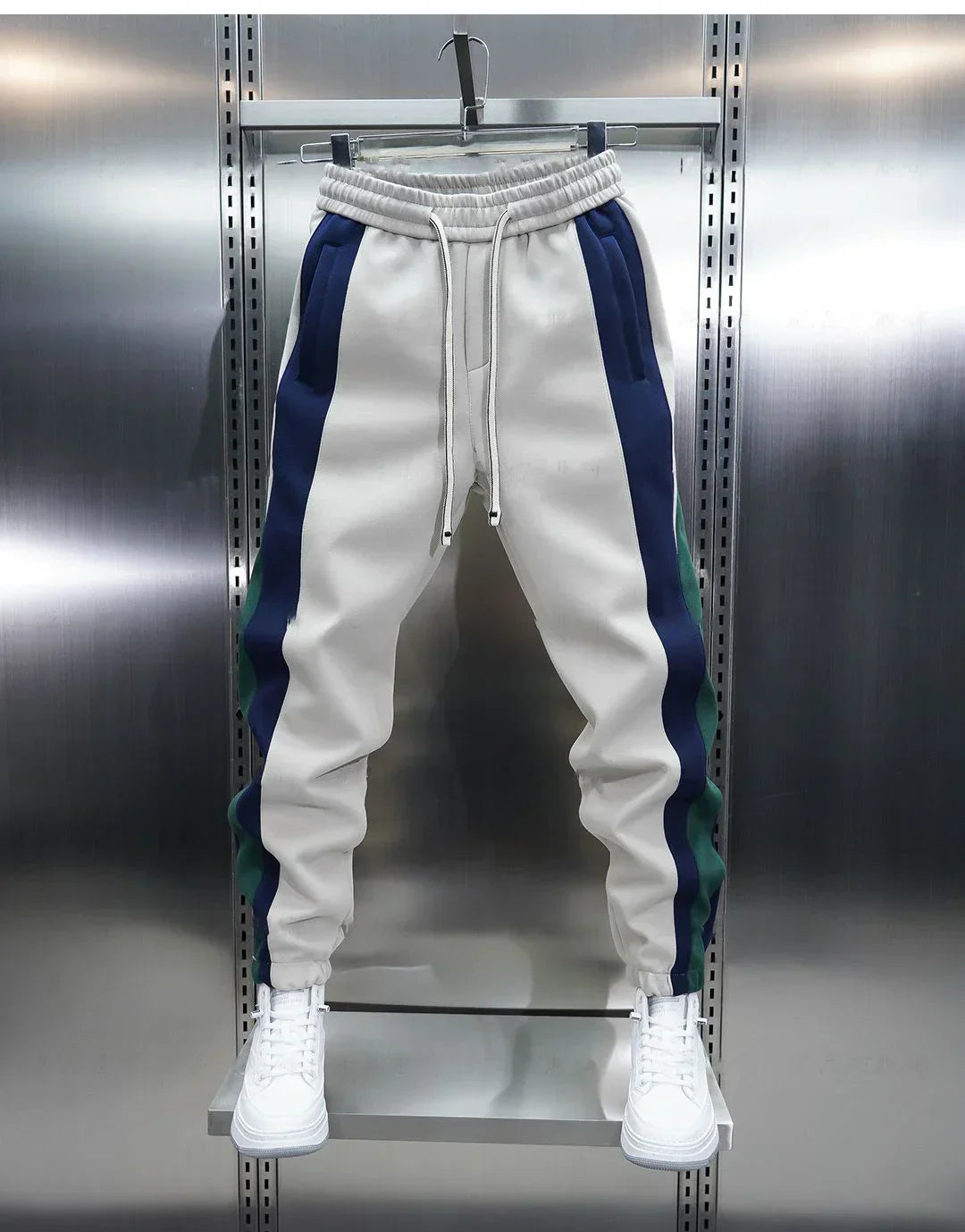 Olivier™ - Pantalon ajusté à rayures opposées