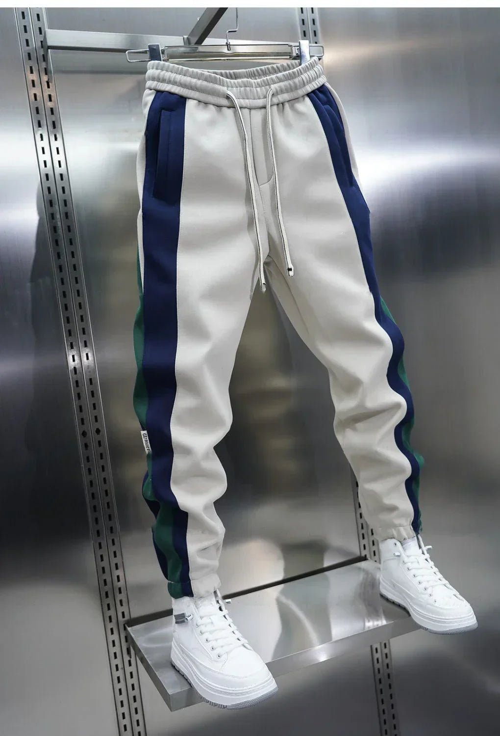 Olivier™ - Pantalon ajusté à rayures opposées