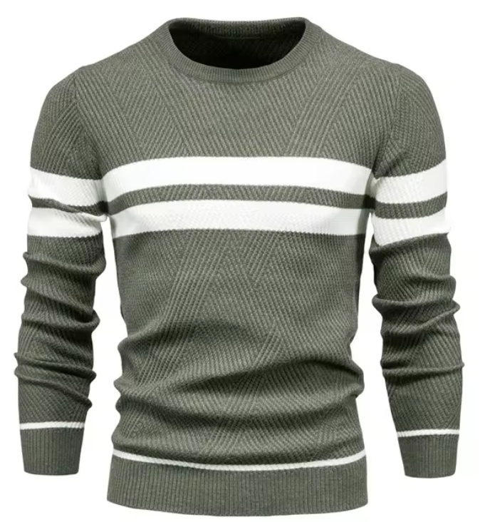 MIRAVO | Pull élégant pour homme à motif chevron