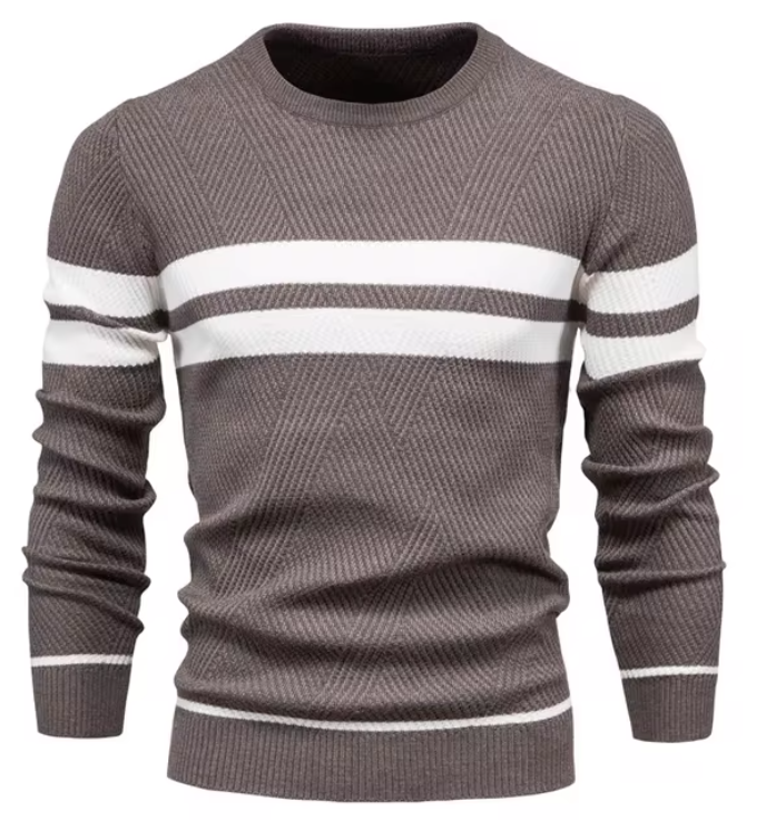 MIRAVO | Pull élégant pour homme à motif chevron