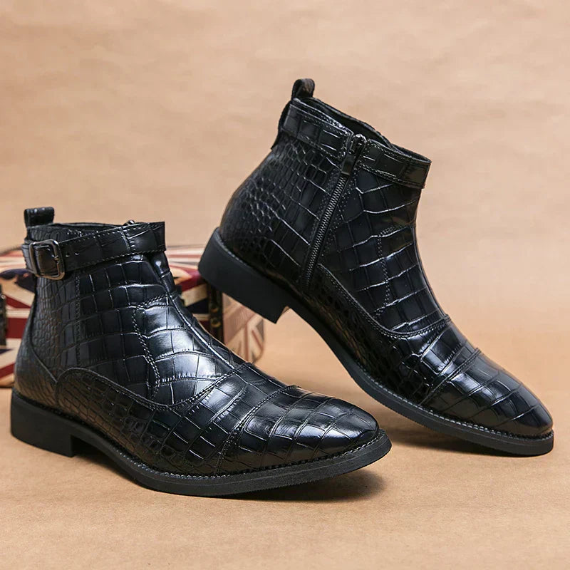 Henri™ - Bottines à Boucle en Cuir Synthétique 6