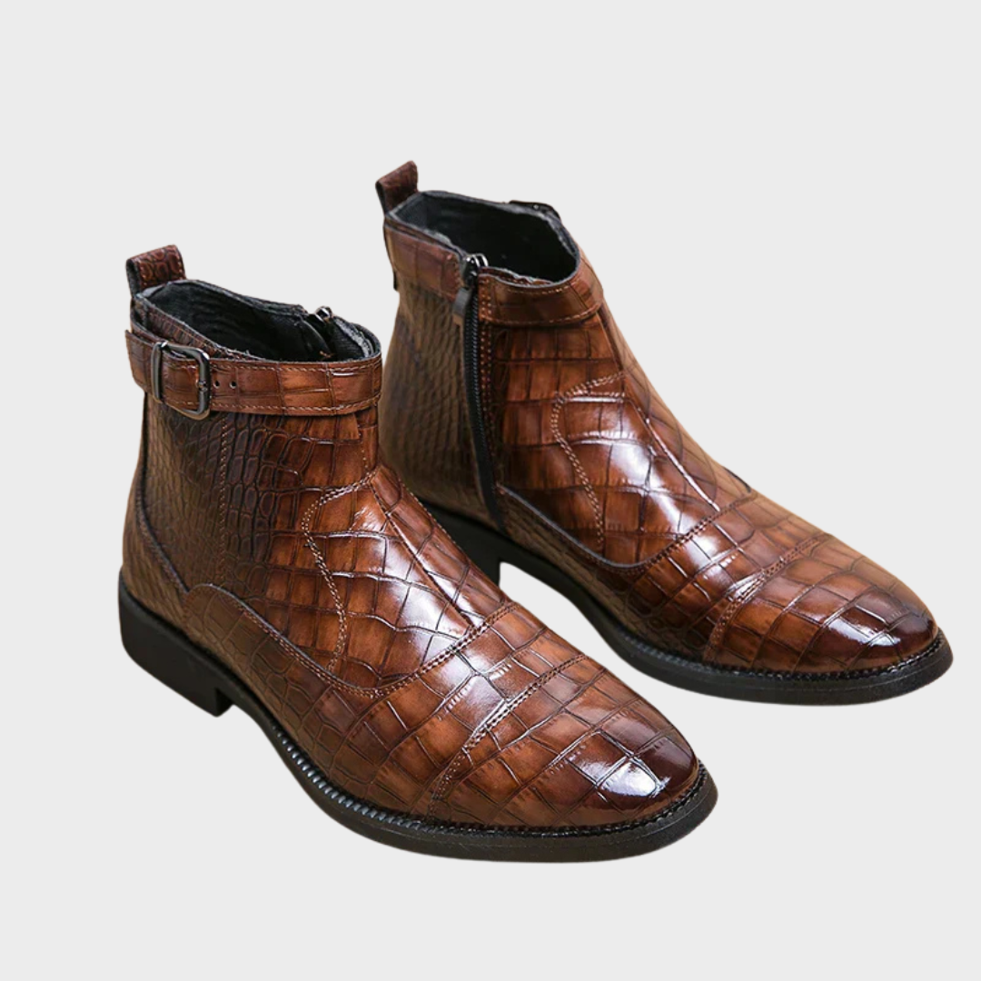 Henri™ - Bottines à Boucle en Cuir Synthétique 6