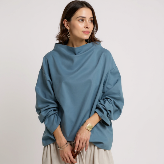 Victoire™ – Top Doux en Maille avec Col Roulé