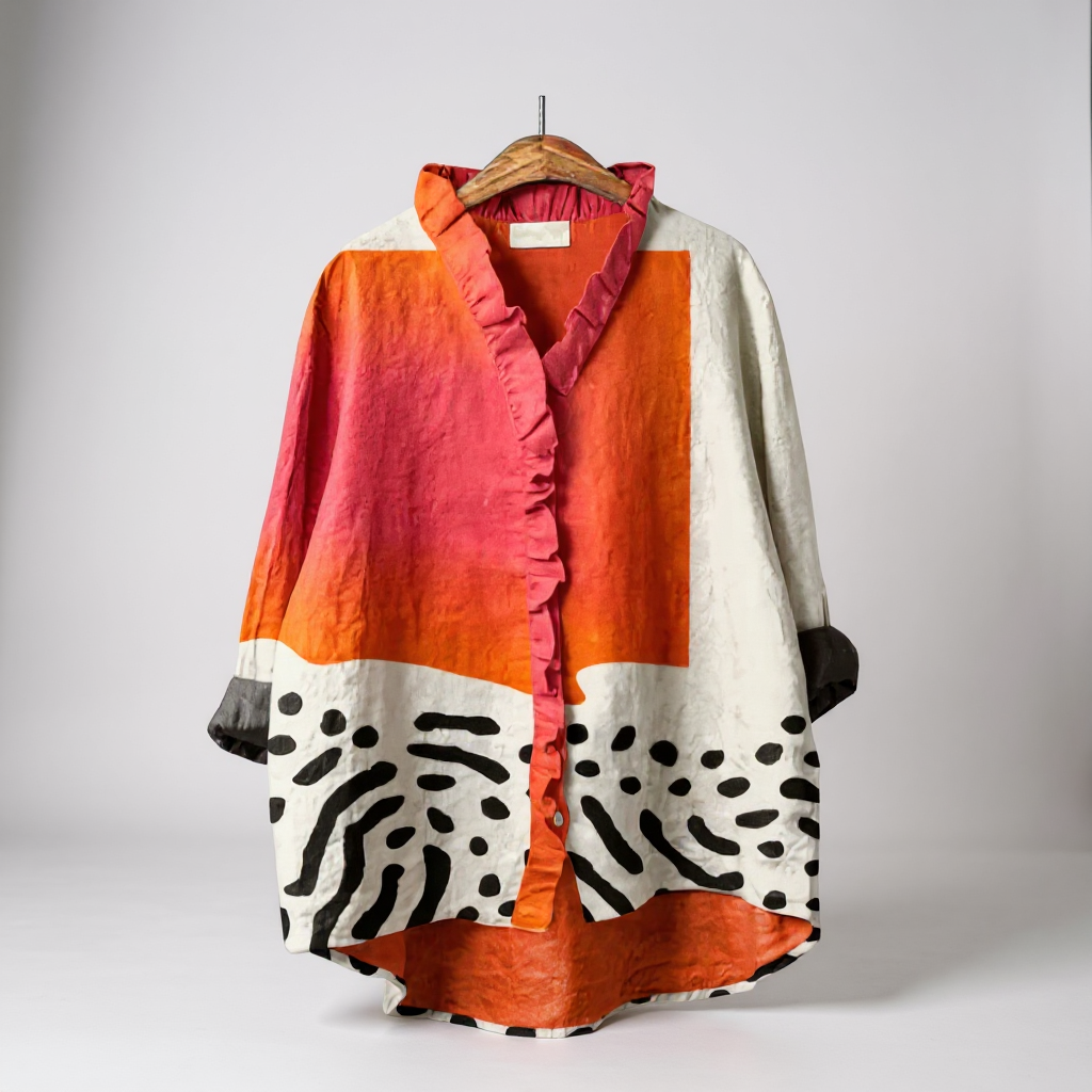Ophélie™ – Blouse Élégante et Colorée