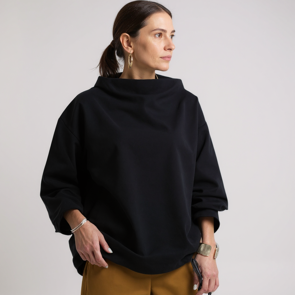 Victoire™ – Top Doux en Maille avec Col Roulé