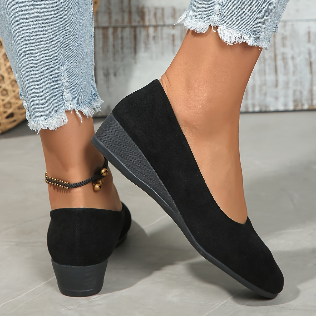 Éliane™ – Ballerines compensées confortables