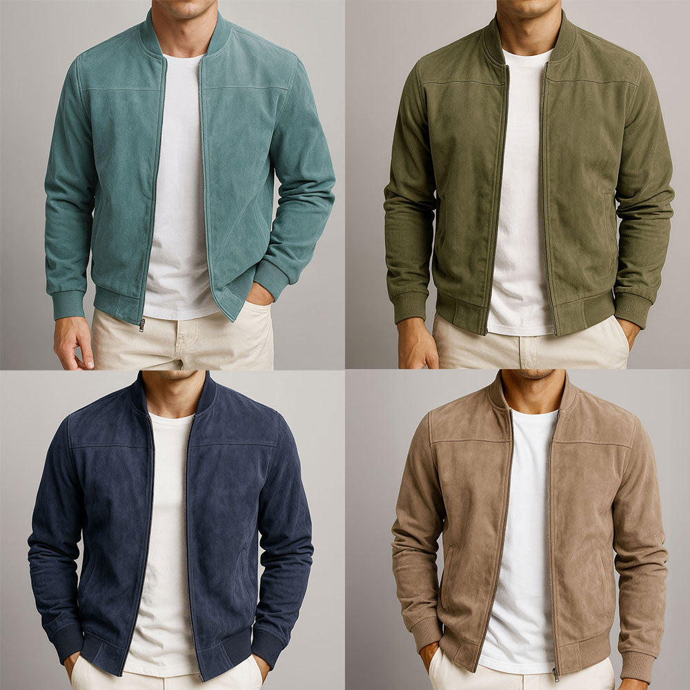 Enzo – Veste Classique en Suède Urbain