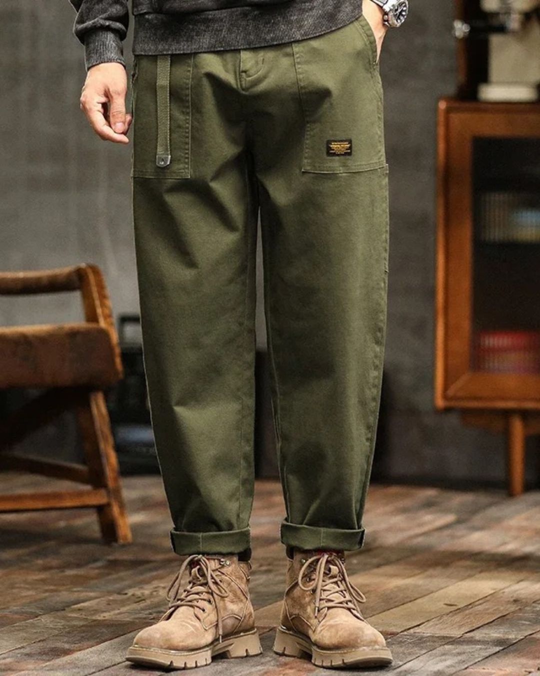 Elivo-Paris | Pantalon cargo classique