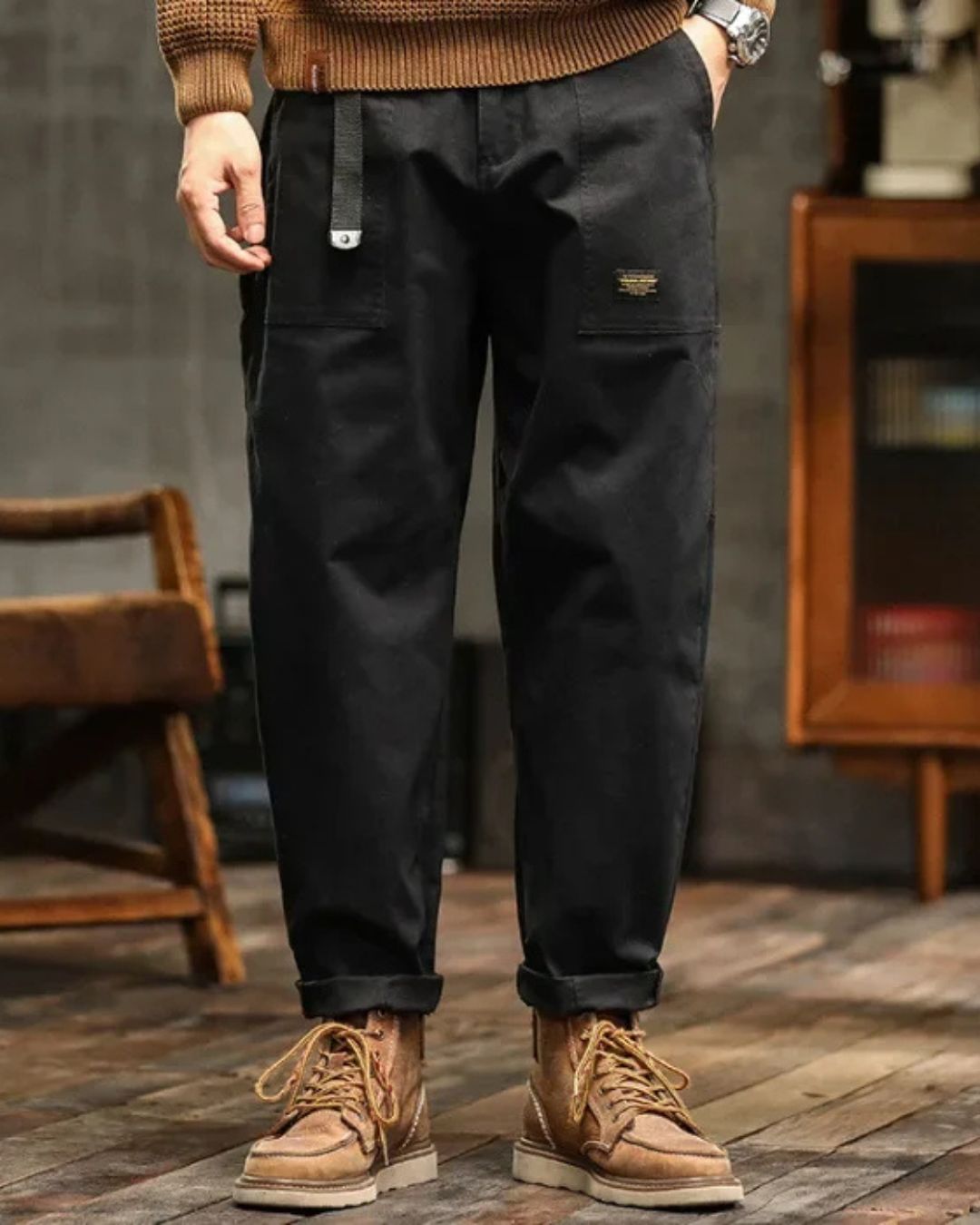 Elivo-Paris | Pantalon cargo classique