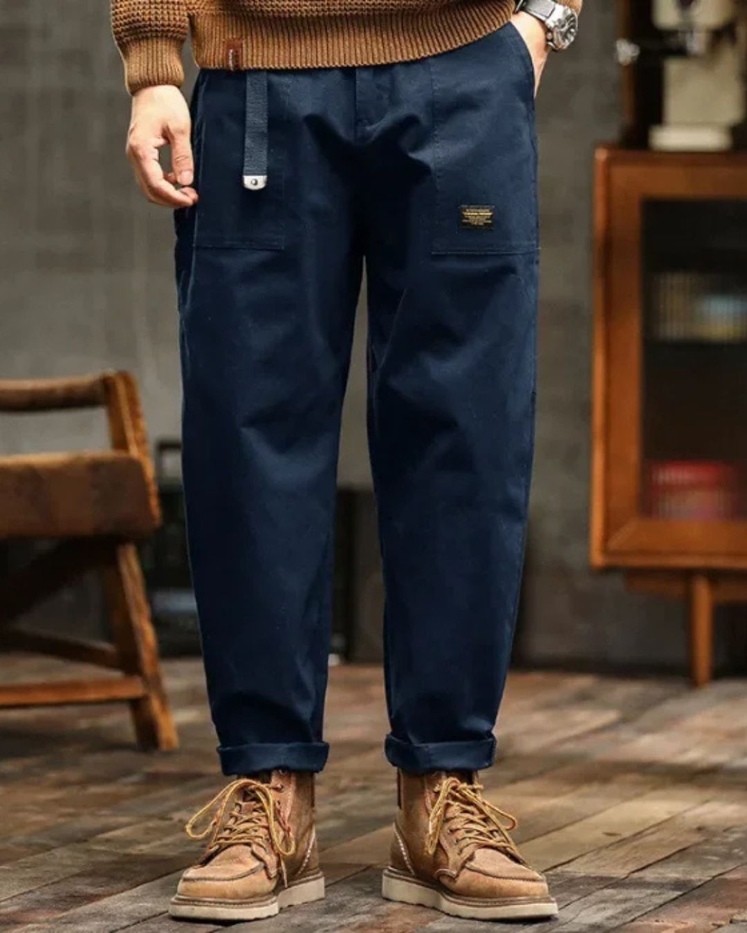 Elivo-Paris | Pantalon cargo classique