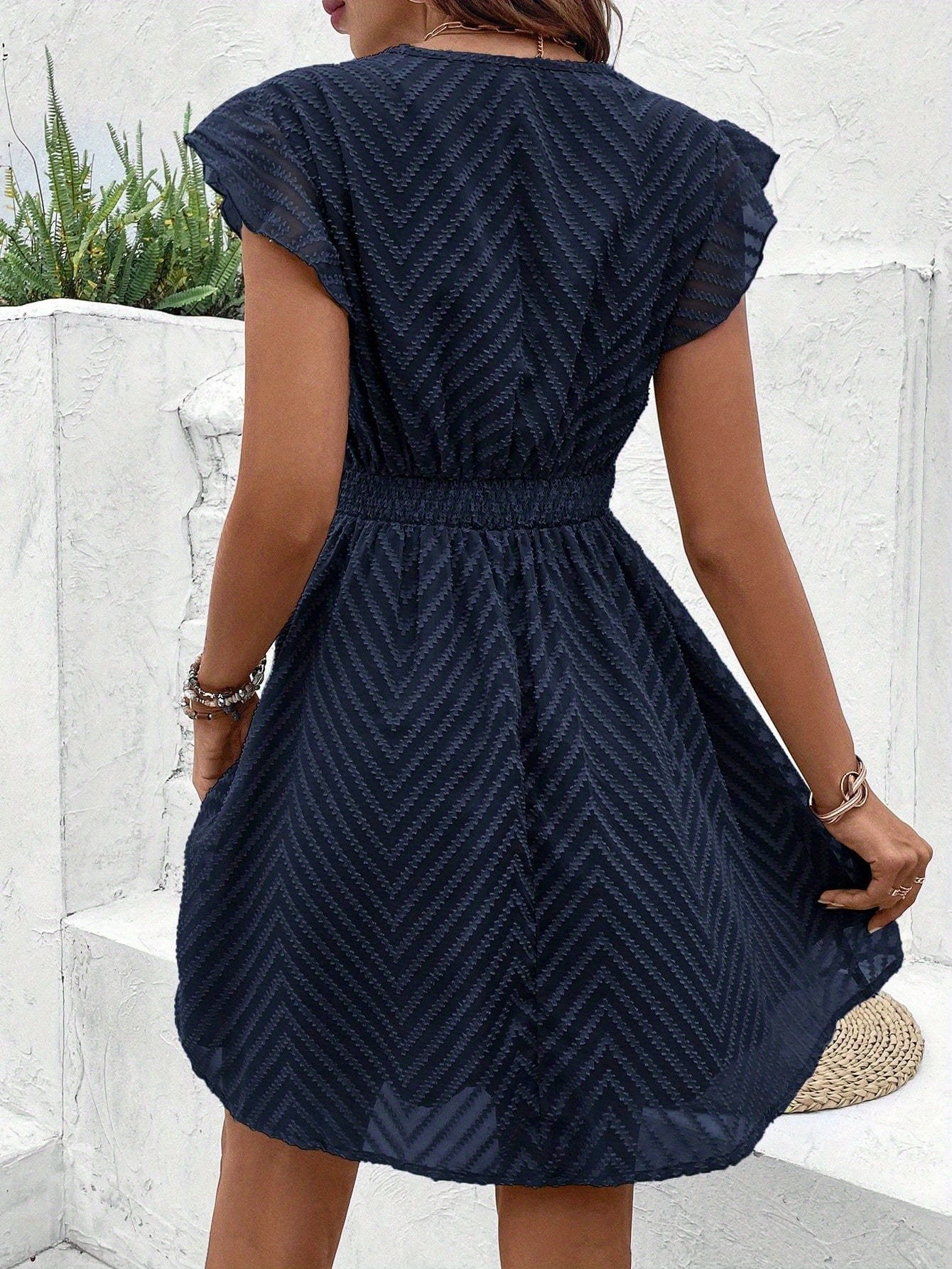 Océane™ | Robe d’Été Sans Manches à Col en V