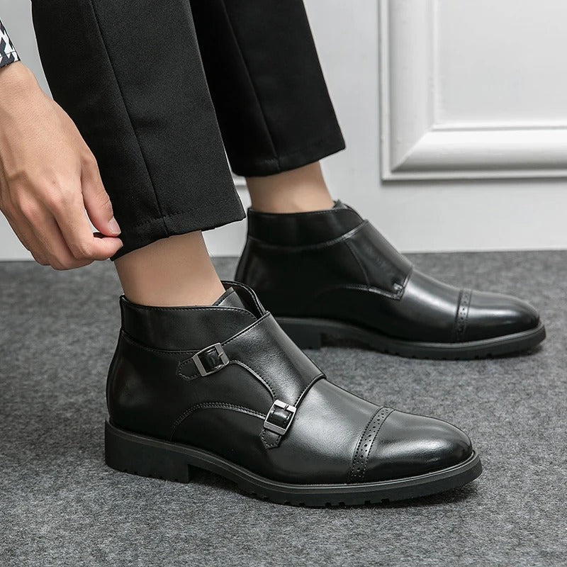 Henri™ - Double Monk en Similicuir 7