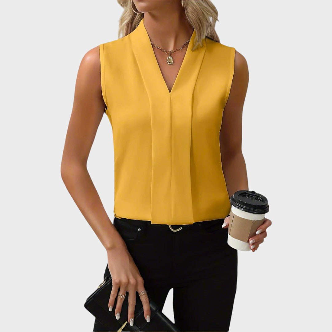 Zoé™ - Blouse Sans Manches à Col en V