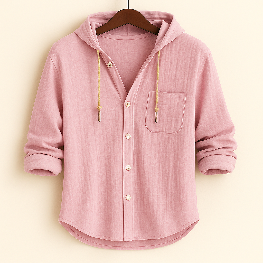 Marc™ - Chemise Moderne en Coton de Luxe avec Capuche