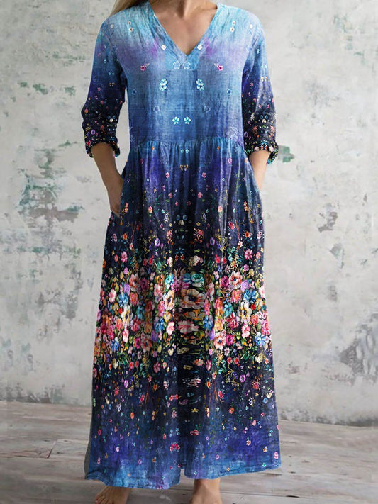 Rosaline™ – Robe Classique Fleurie Vintage 11