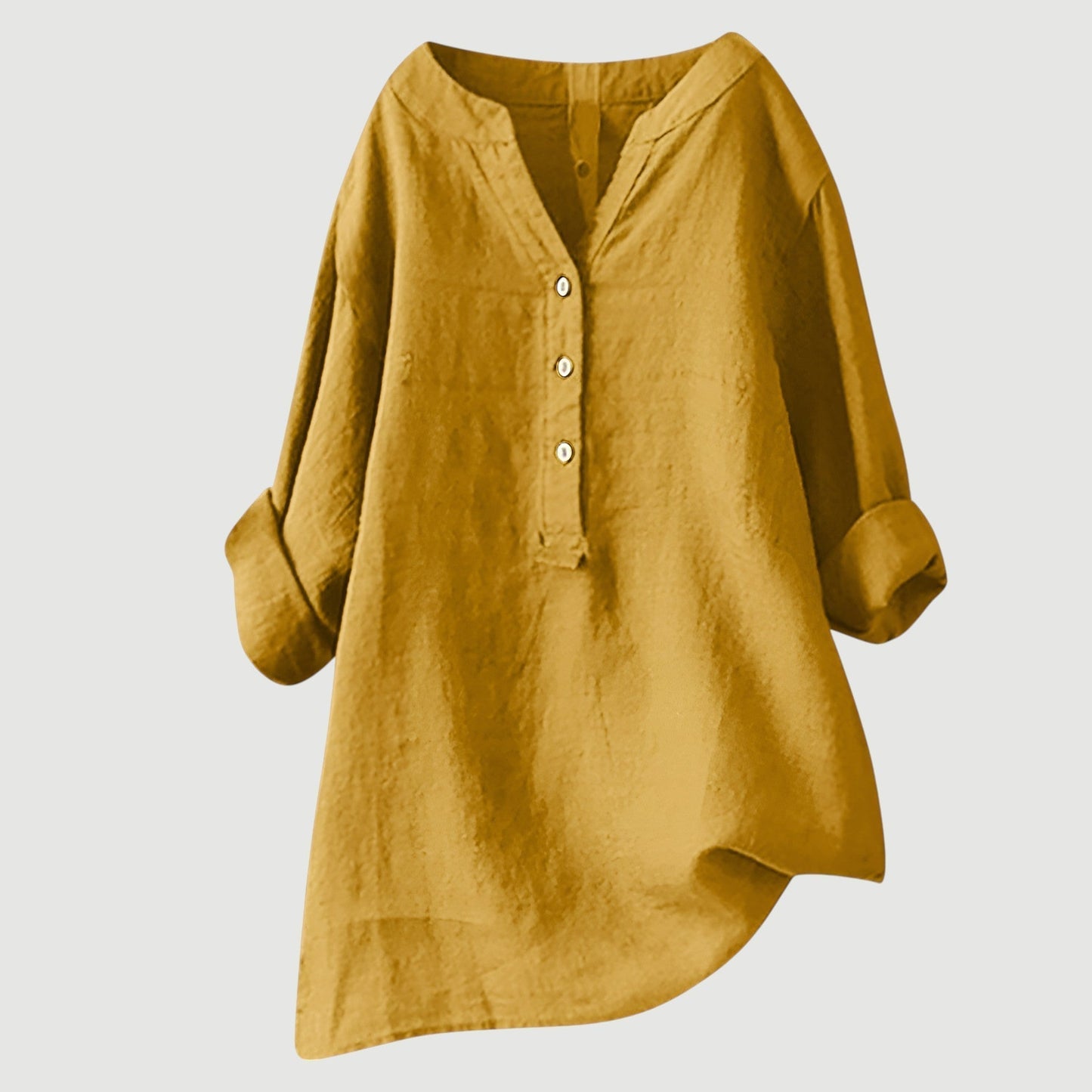 Colette™ - Élégante blouse légère en lin à boutons