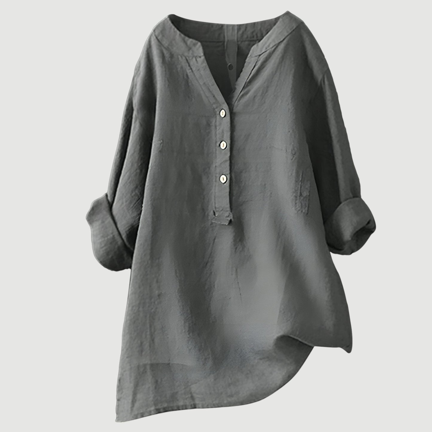 Colette™ - Élégante blouse légère en lin à boutons