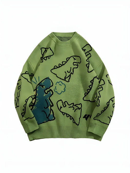 Noa™– Pull Oversize Dinosaure Dessin Animé