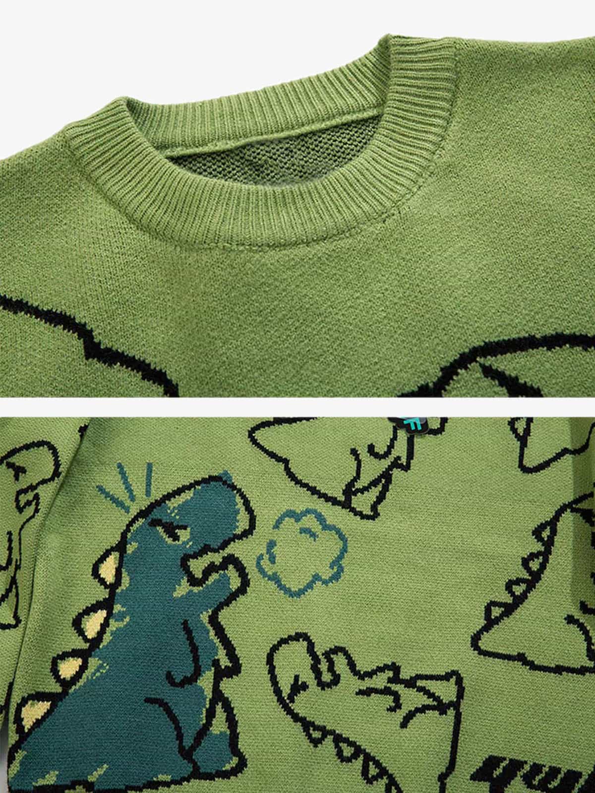 Noa™– Pull Oversize Dinosaure Dessin Animé