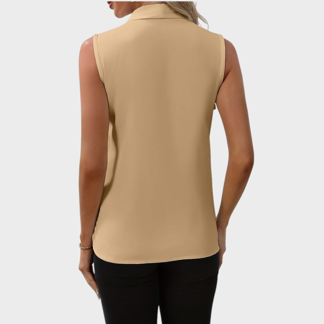 Zoé™ - Blouse Sans Manches à Col en V
