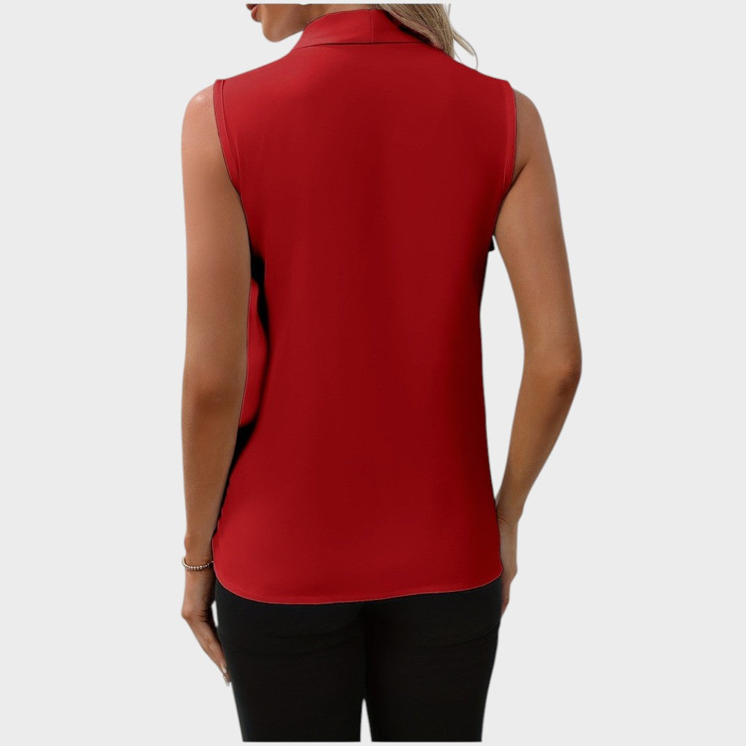 Zoé™ - Blouse Sans Manches à Col en V