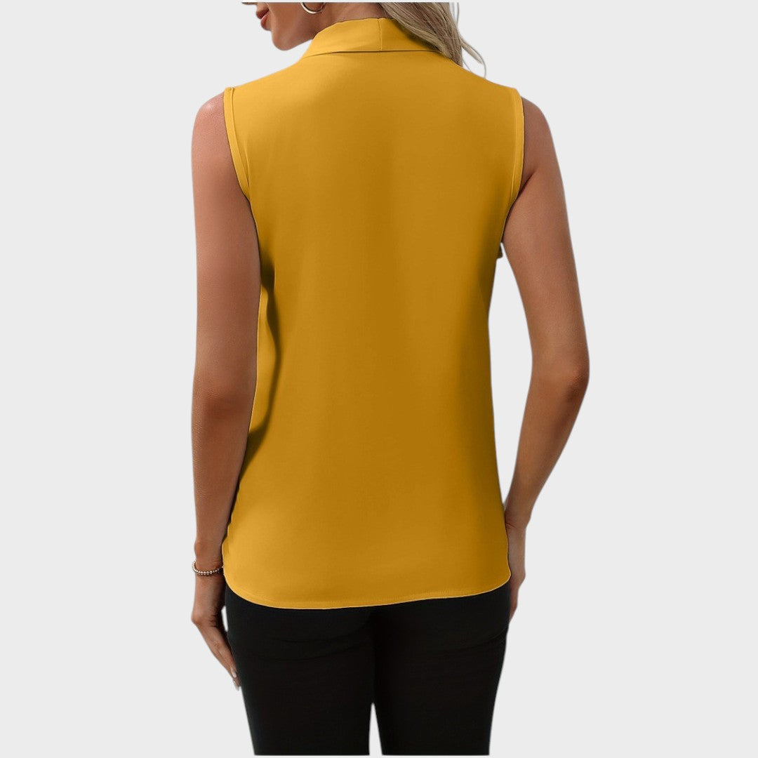 Zoé™ - Blouse Sans Manches à Col en V