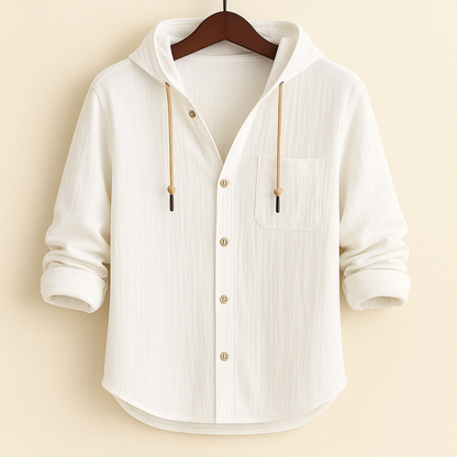 Marc™ - Chemise Moderne en Coton de Luxe avec Capuche