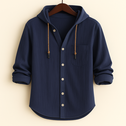 Marc™ - Chemise Moderne en Coton de Luxe avec Capuche