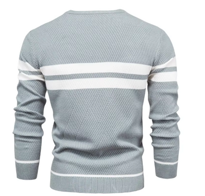 MIRAVO | Pull élégant pour homme à motif chevron