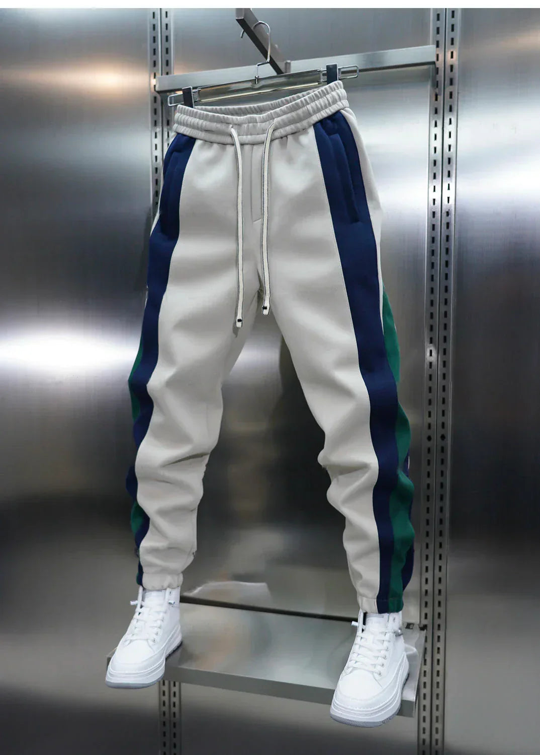 Olivier™ - Pantalon ajusté à rayures opposées