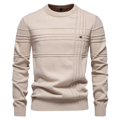 MIRAVO | Pull élégant pour homme à motif à carreaux